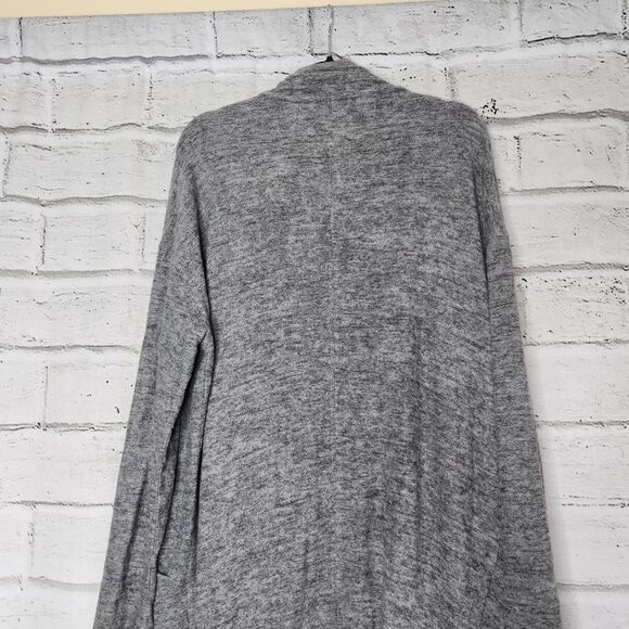 Nic+Zoe Womens Gray Open Front Long Sleeve Knit Rayon Blend Cardigan Medium - Picture 8 of 10